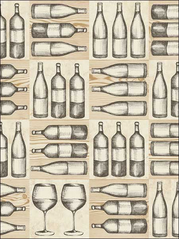 TH52106 Napa Bottles Wallpaper 