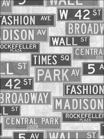 TH53408 New York Signs Wallpaper