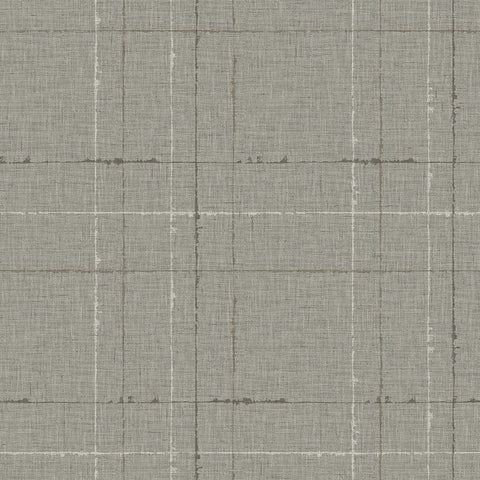 TH90100 Gorton Plaid Ash Wallpaper