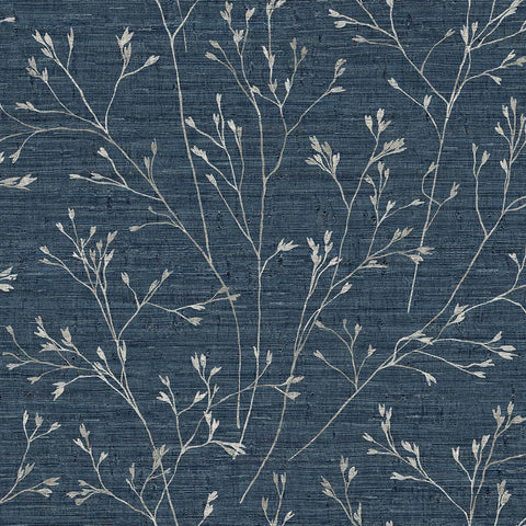 TH90302 Withington Branch Ocean Deep Wallpaper