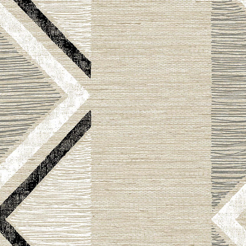 TH91505 Beswick Chevron Birch Bark Wallpaper