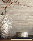 TH91806 Hollinwood Weave Truffle Wallpaper