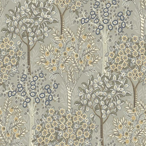 TJ40307 Grove Taragon Tree Wallpaper