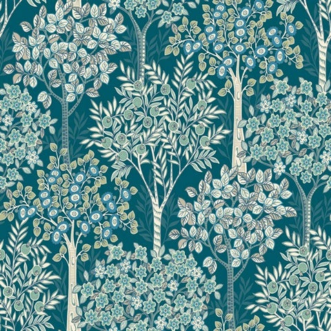 TJ40312 Grove Ocean Tree Wallpaper