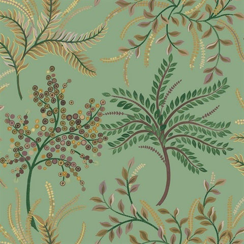 TJ40404 Bedgebury Lush Leaf Wallpaper