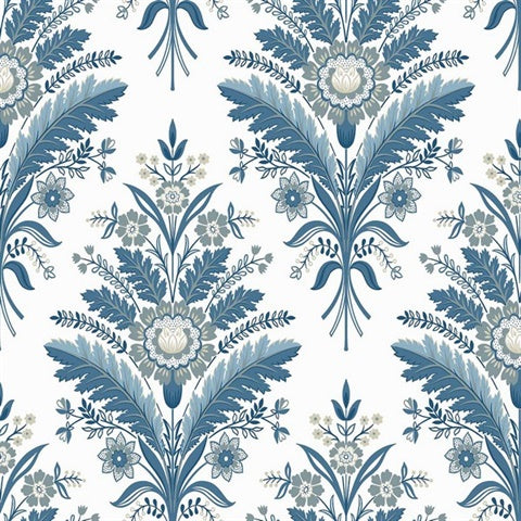 TJ40602 Moorbank Indigo Wallpaper