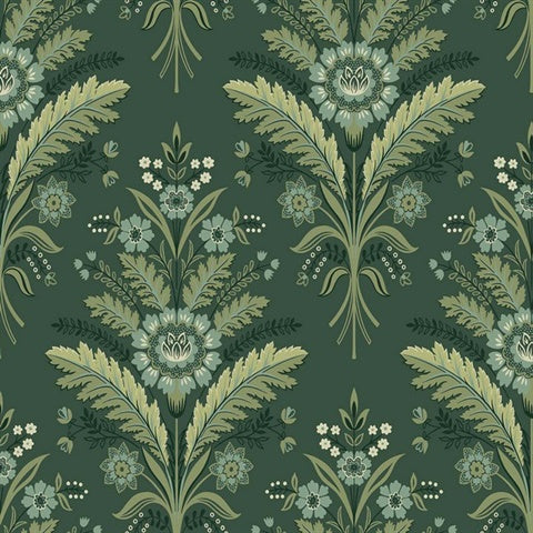 TJ40604 Moorbank Olive Wallpaper