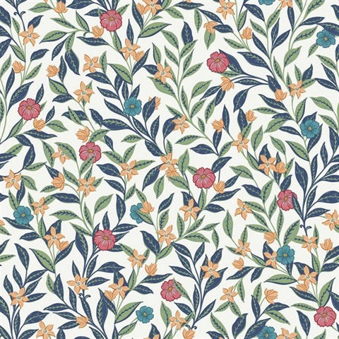 TJ40801 Wakehurst Primary Floral Vine Wallpaper