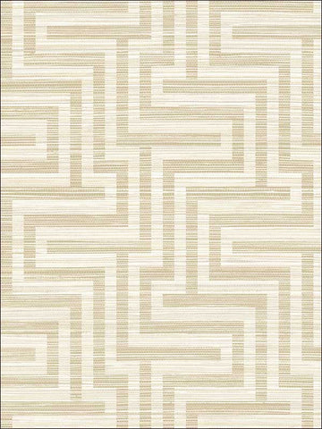 TL30205 Grasscloth Greek Key Wallpaper