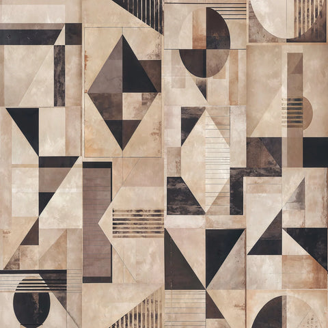 TM24433 Galaxy 3 Panel Graphite and Champagne Mural