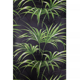 TP80600 Charcoal gray Black green floral palm leaf tropical leaves modern wallpaper roll