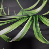 TP80600 Charcoal gray Black green floral palm leaf tropical leaves modern wallpaper roll