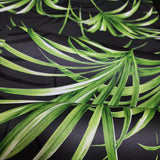 TP80600 Charcoal gray Black green floral palm leaf tropical leaves modern wallpaper roll