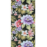 TR20500 Black red violet green tropical floral Lavender peony blossom flowers wallpaper
