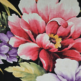 TR20500 Black red violet green tropical floral Lavender peony blossom flowers wallpaper
