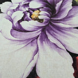 TR20500 Black red violet green tropical floral Lavender peony blossom flowers wallpaper
