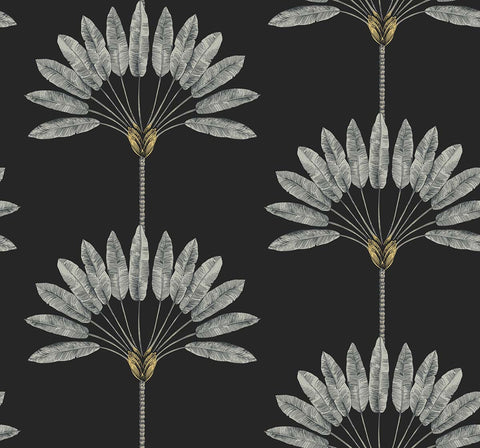 TR70400 Flourish Jet Wallpaper 