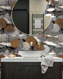 TR70506 Vistas Black Sun Wallpaper 