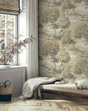 TR70707 Scenic Trees Cappuccino Wallpaper