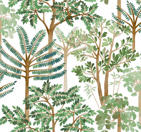 TR71204 Cascade Jade Wallpaper