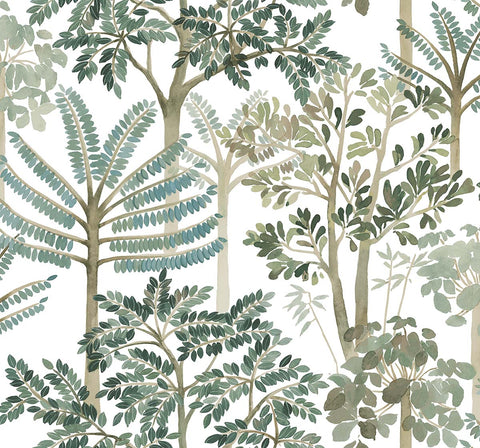 TR71208 Cascade Sea Glass Wallpaper