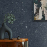 TS81202 Faux Concrete Stone Blue Wallpaper