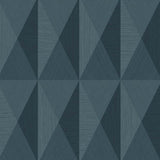 TS81602 Geometric Traingle Blue 3D Wallpaper