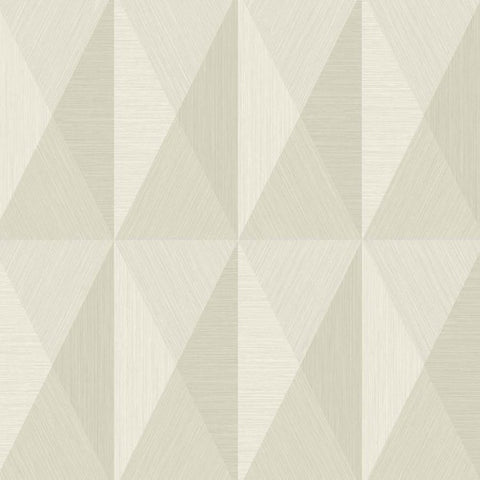 TS81603 Geometric Traingle Cream 3D Wallpaper
