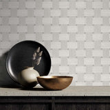TS81818 Large Weave Gray Wallpaper
