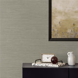 TS82005 Textured Sisal Taupe Wallpaper