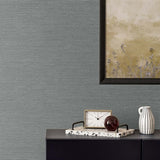 TS82010 Textured Sisal Gray Wallpaper