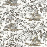 TWW10540 Forest Lodge Brown and White Wallpaper