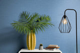 TX20001 Aegina Faux Linen Blue Bell Wallpaper