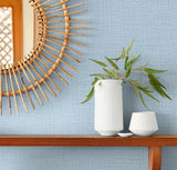 TX20002 Aegina Faux Linen Calm Waters Wallpaper