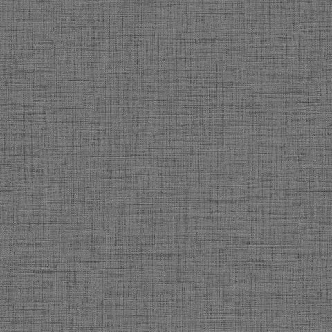 TX20029 Aegina Faux Linen Graphite Wallpaper
