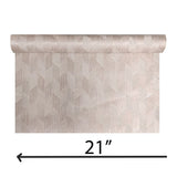 Z21825 Tan cream parallelogram herringbone thread lines faux fabric textured wallpaper