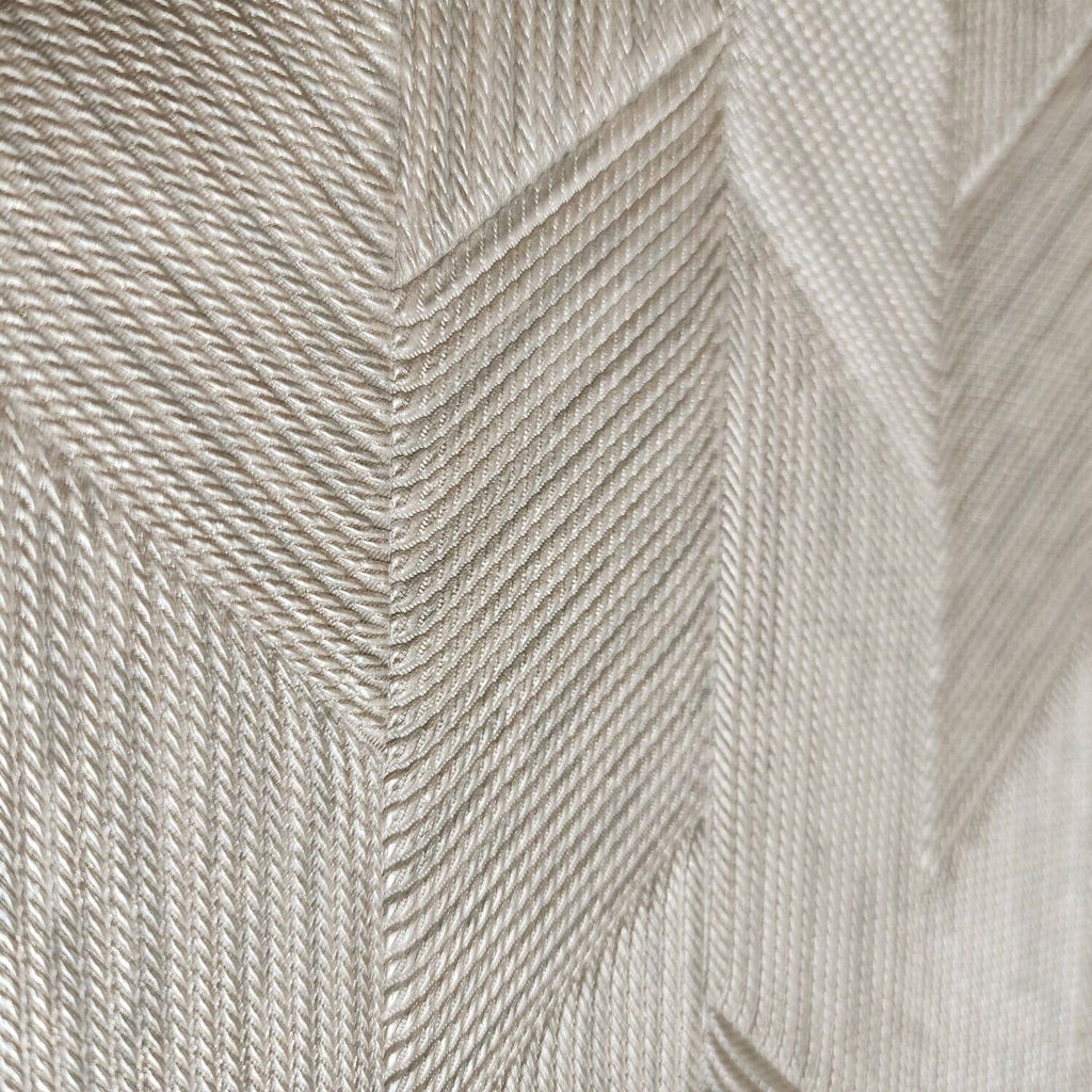 Z21825 Tan cream parallelogram herringbone thread lines faux fabric te ...