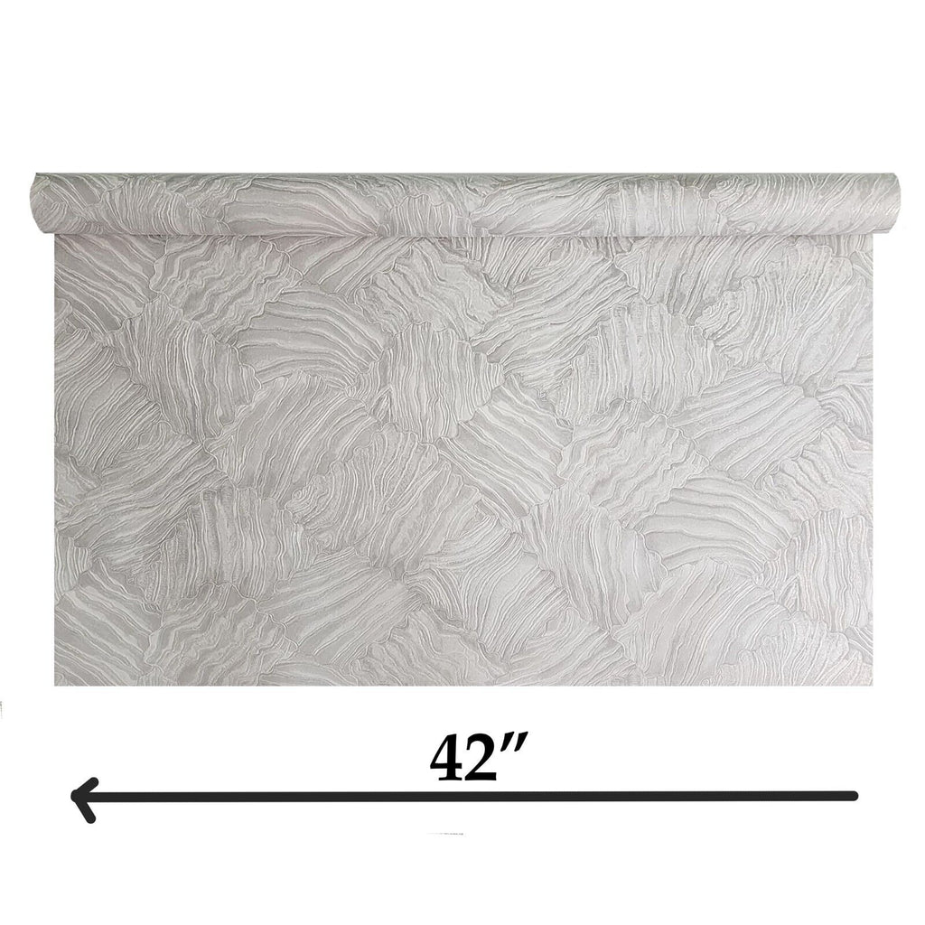 M25018 Taupe Tan cream gold metallic glitter textured shell tile faux ...