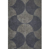 38027-4, 4044-38027-4 Taupe gray black gold metallic bel air fan abstract ogee mosaic Wallpaper rolls