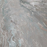 Z46009 Teal Blue tan bronze metallic Striped faux onyx marble stone textured wallpaper