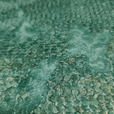Z10906 Teal green gold reflection distressed fish scale plaster textured Wallpaper roll