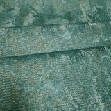 Z10906 Teal green gold reflection distressed fish scale plaster textured Wallpaper roll