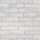 8615 Textured 3D distressed ivory off white modern faux brick Vinyl Wallpaper rolls