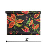 TP80800 Tropical leaves black green pink orange plants floral botanical modern wallpaper