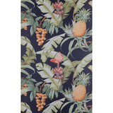 TP80000 Tropic exotic Maui Black green yellow red Pineapple Tropical Floral Wallpaper 3D