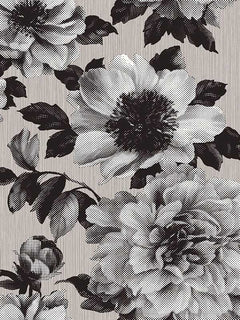 UK11100HalftoneFloralWallpaper
