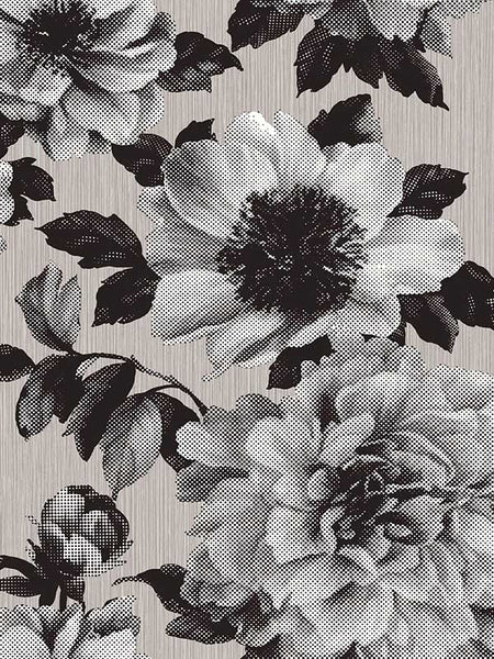 UK11100 Halftone Floral Wallpaper – wallcoveringsmart