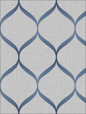 UK21212 Geometric Trellis Grey Metallic Wallpaper