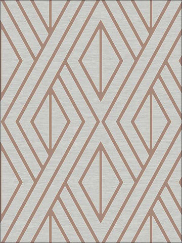 UK30506 Geo Diamond Rose Gold Metallic Wallpaper
