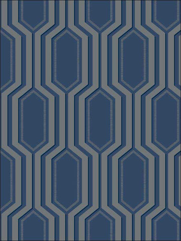 UK30802 Geometric Blue Grey Glitter Wallpaper